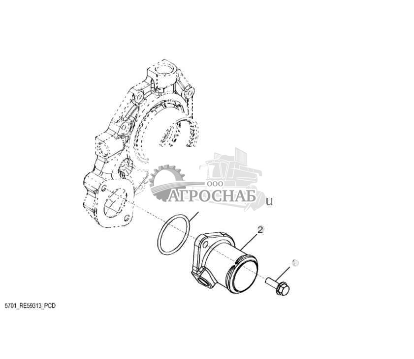 5701 Впуск водяного насоса 